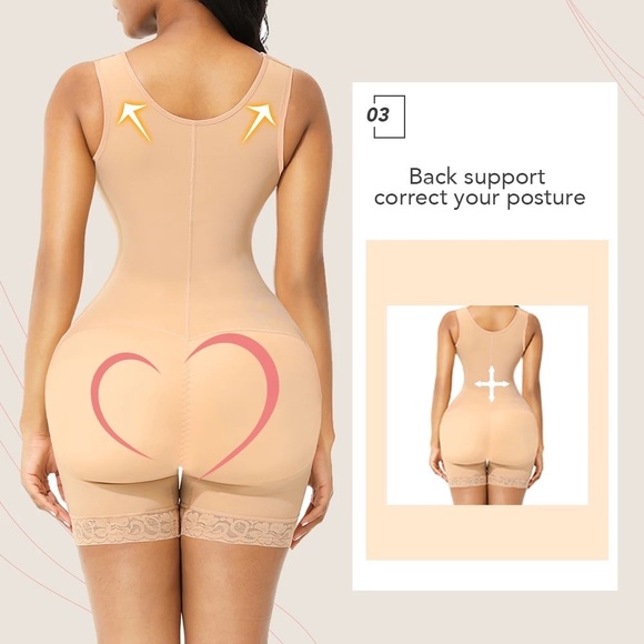 Body shaper side zipper tummy control butt enhancer Nude only black sold out - Picture 5 of 10